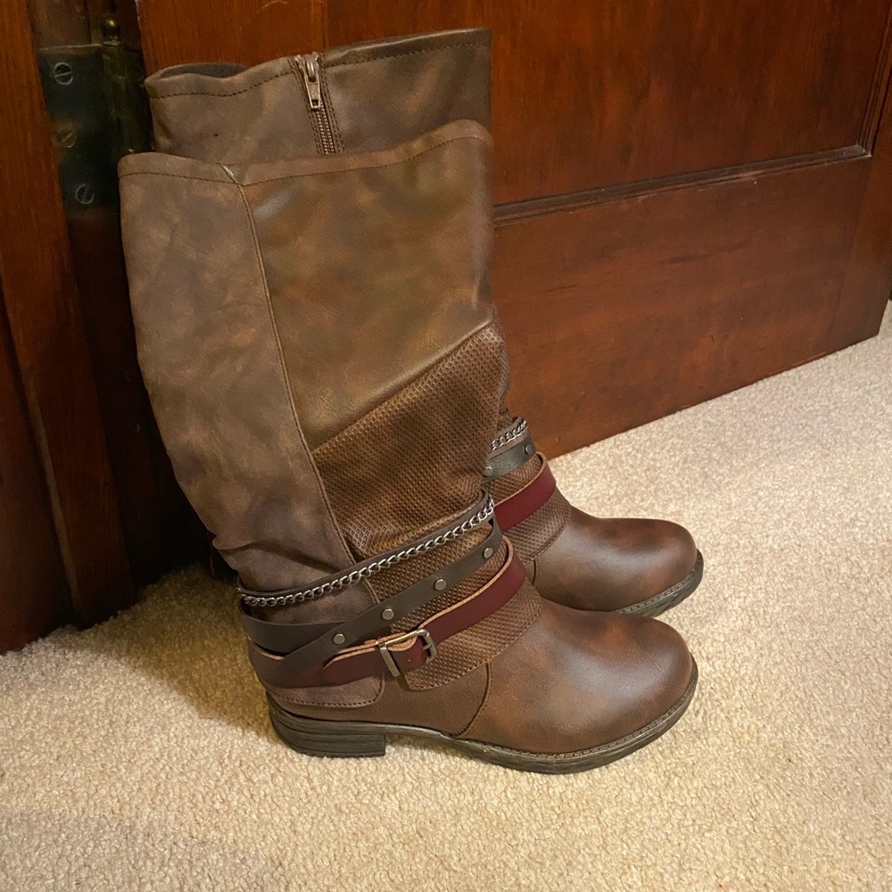 Brand new JellyPops tall brown riding boots
